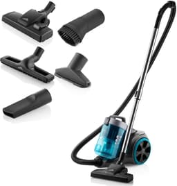 ETA Stellar Stofzuiger zonder Zak met ECO-motor en Opzetstukken – 1,5 Liter – Actieradius 10 Meter – Dubbele HEPA-Filter 10 en 12 – Zwart / Blauw — thumbnail 1