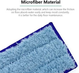 Wasbare en herbruikbare vervangende natte dweilpad compatibel met iRobot Braava Jet 240, 241, 244, 245, 250 robot, blauw, 3-pack. — thumbnail 3