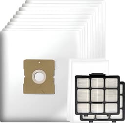 10x Stofzuigerzakken, 2x HEPA filter, 2x micro / motor filter geschikt voor Inventum ST306 ST307 ST308 stofzuigers - Vervanging stofzakken SZ300 21200900119, 21200900120 en 21200900010 — thumbnail 1