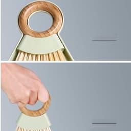 Reinigingsset Kleine Bezem - Stoffer en Blik - Bureau Schoonmaken - Compact Haakontwerp - 1 stuk - Kleurrijk — thumbnail 2