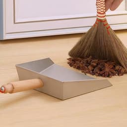 Kleine Stoffer - Aanveger Keuken - Snel Opruimen - Houten Handvat - 23 cm - Multicolor — thumbnail 5
