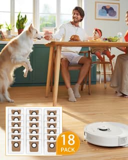 18-delige set - Stofzak - Stofzuigerzak voor robotstofzuiger - Zelfafvoerende bodemzak - Accessoires en onderdelen - Compatibel met Drametech D10 Plus, Z10 Pro en L10 Plus - Wit — thumbnail 5