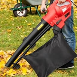 Opvangzak Bladblazer - Stofzuiger Zak - Tuinonderhoud Vereenvoudigen - Onderste Rits - 24 Gallon Capaciteit - Zwart — thumbnail 3