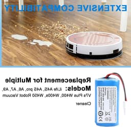 14.8V 3400mAh Li-ion Accu voor Robotstofzuiger - Vervangingsbatterij voor A4, A6, A9, V7 en meer, Lange levensduur en hoge capaciteit — thumbnail 2