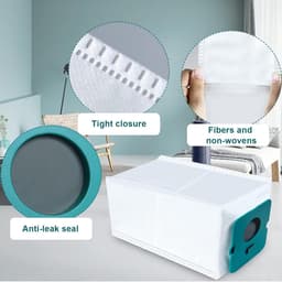 5 Stuks Stofzuigerzakken -VCA-ADB95 Stofzuiger Filter Zakken - Stofzakken - Stofzuiger Vuil Verwijdering Tas -voor Samsung Bespoke Jet VCA-ADB95 Clean Station VS20A95923W reserveonderdelen — thumbnail 5