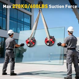 Accuzuiglift - Elektrische Glaszuiger - Materiaal Transport - 2000 mAh Accu - Ø 20 cm — thumbnail 5