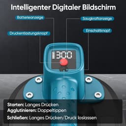 Elektrische Zuignap - Hefhulp - Zware Lasten Verplaatsen - Automatische Drukcompensatie - 25 x 18 cm — thumbnail 5