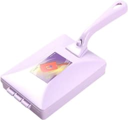 Handmatige Veegmachine - Kruimel Vanger - Tafel Reinigen - Dubbele Borstel - 26 cm - Blauw — thumbnail 1