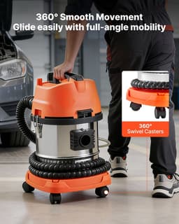 Walnootstraalunit - Mobiele zandstraalmachine - 13 L Reservoir - 1200 W - Ontkolen inlaatspruitstukken en kleppen - Incl. 2,5 kg walnootschil straalmiddel - 23 adapters — thumbnail 2