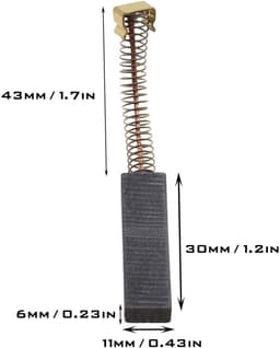 Dailygoods - Dailygoody - Koolborstels - Vervangingsset - 30 x 11 x 6 mm - Geschikt voor Miele - 4 stuks - Duurzaam en efficiënt — thumbnail 4