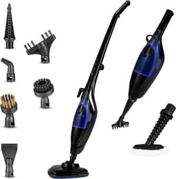 Verte Stoomdweil - 2-in-1 Stoomreiniger & Handstoomapparaat - 13 Accessoires - 1500 W - 400 ml - Opwarmtijd van 20 Seconden - Doodt 99,9% van de Bacteriën - Snoer van 7 m - Geschikt voor Alle Soorten Vloeren - Zonder Chemicaliën - Zwart — thumbnail 1