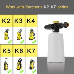 Geschikt voor Schuimkanon voor Karcher K-serie, verstelbare sneeuwkanon-schuimlansset, compatibel met Karcher K2/K3/K4/K5/K6/K7 hogedrukreiniger-Belle's product — thumbnail 2