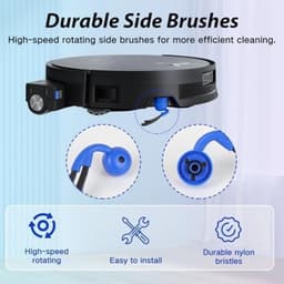 PromoHome Accessoires voor Ecovacs X11 Omnicyclone / X11 Pro Omni stofzuiger, 1 hoofdborstel, 1 rol schoonmaakdoeken, 4 zijborstels, 4 HEPA-filters, 1 reinigingsgereedschap . — thumbnail 5