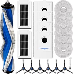Accessoireset gescht voor Ecovacs Deebot X5 Omni/X5 Pro robotstofzuiger met 1 rolborstel, 2 HEPA-filters, 6 dweilen, 4 stofzakken, 6 zijborstels, 1 reinigingsborstel, reserveonderdelen voor veegmachines — thumbnail 1