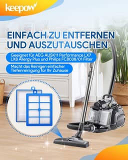 HEPA 13 filters voor stofzuigers - 3-pack - geschikt voor verschillende modellen - hoge filtercapaciteit — thumbnail 4