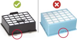 2x Dparts hepa filter geschikt voor Bosch en Siemens - stofzuiger hygiënefilter voor Logo HEPA - GL-30 GL30 - GL-40 GL40 - Z4.0 series - allergiefilter stofzuigerfilter - 00578731 - 578731 - VZ153HFB - BBZ153HF — thumbnail 4