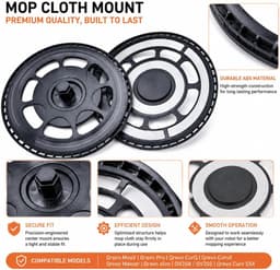 Mopbak voor Roborock Qrevo, CurvX Maxv Pro - Origineel ontwerp - Eenvoudig te installeren - ShopVlot — thumbnail 3