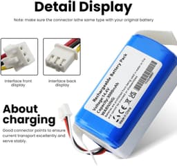 Vervangende stofzuigeraccu - 3000mAh - 14.4V — thumbnail 5