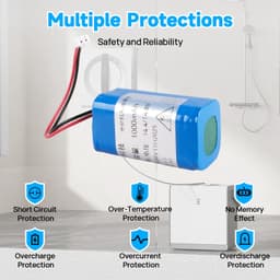 Stofzuigeraccu - 14,8V - 1000mAh - Li-ion — thumbnail 2