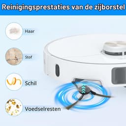 Zijborstels voor Dreame L40s Pro Ultra - 4 Stuks - Grijs — thumbnail 5