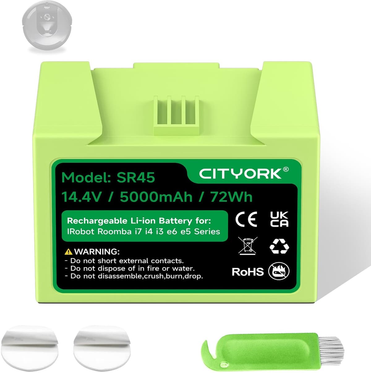 Stofzuigeraccu - 14,4 V - 5000 mAh - voor iRobot Roomba — afbeelding 1