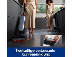 Steelstofzuiger Nat-Droog - 22 kPa Zuigkracht - 200 Watt Vermogen - 50 Minuten Gebruikstijd - Zakloos - Voor Vloerreiniging