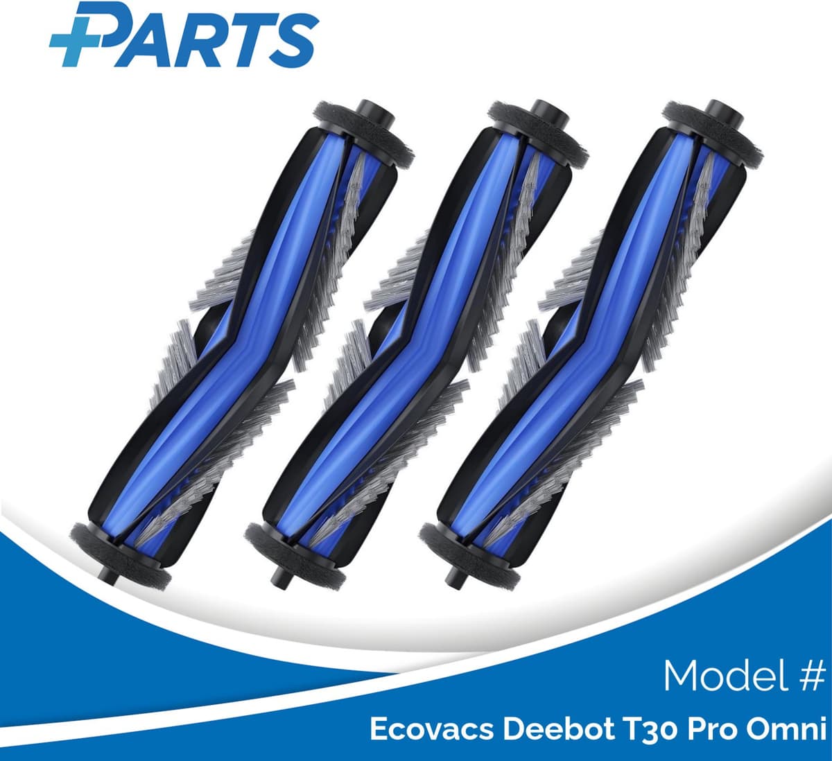 Ecovacs Deebot T30 Pro Omni Borstels (3 Stuks, Plus.Parts® alternatief voor DMB010027) — afbeelding 1