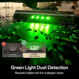 Vactidy V10 Pro draadloze steelstofzuiger, 45000Pa zuigkracht, 550W motor, tot 45 min looptijd, uitneembare 2200mAh batterij, 5-traps filtratie, 500ml stofbak, LED-display, groenlicht stofdetectie — thumbnail 5