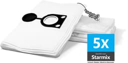 5x Stofzuigerzakken geschikt voor Starmix, Bosch, Metabo, Hitachi - Bouwstofzuiger Zakken geschikt voor algemeen gebruik - Hi-Flow Stofzakken van hoge kwaliteit — thumbnail 1