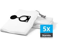 5x Stofzuigerzakken geschikt voor Starmix, Bosch, Metabo, Hitachi - Bouwstofzuiger Zakken geschikt voor algemeen gebruik - Hi-Flow Stofzakken van hoge kwaliteit