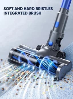Steelstofzuiger - Vacuum Cleaner - Draadloze Stofzuiger- Kruimeldief Snoerloos - 500W - 48KPA Zuigkracht - Handstofzuiger - Tot 55 Min Oplaadtijd - Anti-Winding Borstel en 1.5L Groot Stofreservoir - voor Tapijt, Vloer & Auto — thumbnail 2