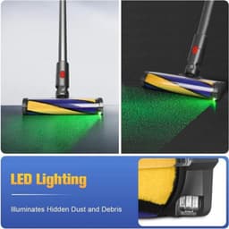 Turbomondstuk geschikt voor Dyson V8 V10 V11 V15 harde vloerborstels, LED-vloermondstuk — thumbnail 2
