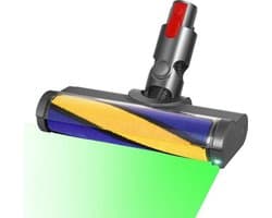 Turbomondstuk geschikt voor Dyson V8 V10 V11 V15 harde vloerborstels, LED-vloermondstuk