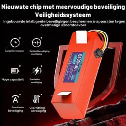 14,4 V/6500 mAh accu voor Qrevo S/Qrevo Plus/Qrevo Pro/Slim/Master Q380RR, voor Q5, Q7, Q8, S7, S6, S5 Plus/Pro/Max/MaxV Ultra, voor S50, S51 — thumbnail 5