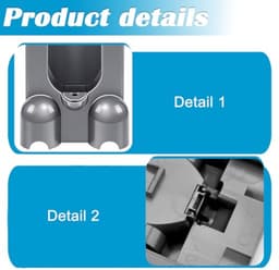 Wandhouder voor Dyson V11 V15 - Oplaadstation van duurzaam plastic — thumbnail 3