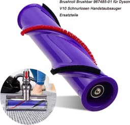 Rolborstel geschikt voor Dyson V10, vervangende borstel geschikt voor Dyson V10, rolborstel geschikt voor scrollbalk, vervangend onderdeel 969569-01 (3-pins aandrijving, 50 mm) — thumbnail 5