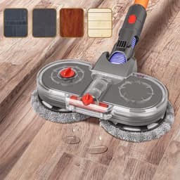 Dweilaccessoire voor Dyson V7 V8 V10 V11 stofzuigers - Inclusief 6 dweildoeken – Vloerdweil – Nat & Droog – Vloerreiniging – Grijs — thumbnail 4