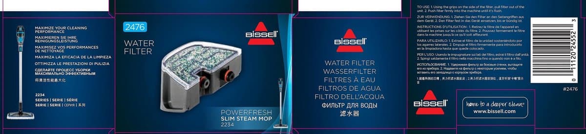 BISSELL - Waterfilter voor 2234N PowerFresh SlimSteam - 1 stuk — afbeelding 1