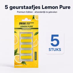 DEGG® – Geurstaafjes voor Stofzuiger – Lemon Pure – Verfrist tijdens het Stofzuigen – 5 Stuks — thumbnail 2