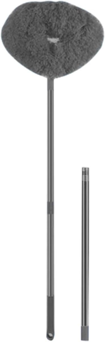 Plafondventilatorreiniger - Stofdoek verlengstang - Stof verwijderen - Flexibele borstelkop - Verstelbaar 33-102 cm - Grijs — afbeelding 1