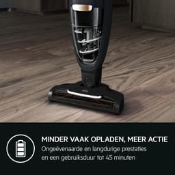 Draadloze Steelstofzuiger - Handstofzuiger Kruimeldief - Huis Schoonmaken - Krachtige Zuigkracht - 45 Min Looptijd - Grijs — thumbnail 5