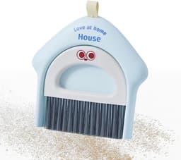 Bezem En Stofblik - Schoonmaak Set - Dagelijks Schoonmaken - Compact En Opvouwbaar - 18.5x17cm - Blauw — thumbnail 5