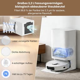 Accessoireset voor Mova E40 Ultra Robotstofzuiger - 24 Delen - Inclusief Hoofdborstel, Stofzakken en HEPA-filters - ShopVlot — thumbnail 4