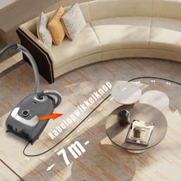 KIRA® Karcher - Krachtige Alleszuiger voor Nat & Droog - Professionele Bouwstofzuiger - Grijs - 33cm x 31cm x 53cm — thumbnail 2