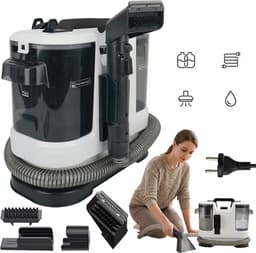 Draagbare Tapijt- En Meubelreiniger Met Aparte Tanks Voor Schoon En Vuil Water - 1800 ml Schoon 800 ml Vuil 12 kPa Diepe Zuigkracht - Ideaal Voor Banken, Matrassen En Auto-Interieurs — thumbnail 1