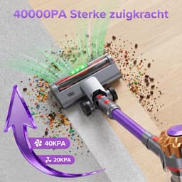 Lubluelu P7 Draadloze Steelstofzuiger 40Kpa- 5 in 1 Handstofzuiger - Zelfstaand Design - 40 Min Gebruikstijd - Verwijderbare Batterij- Anti-klit Borstel - HEPA-filter - LED-koplampen — thumbnail 4