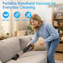 High Performance Battery Car Vacuum Cleaner, 18000Pa, Handheld Vacuum Cleaner, 4-in-1 Mini Air Fan Pump, Portable - ShopVlot — thumbnail 5