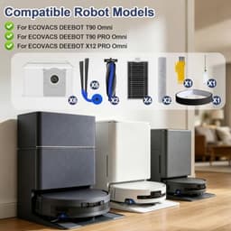 PromoHome 23-delige onderdelen set voor Ecovacs Deebot T90 / T90 Pro Omni robotstofzuiger - 2 roterende borstels, 4 filters, 6 zijborstels, 2 rolwissers, 6 zakken, 1 beschermband — thumbnail 4