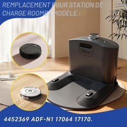 casalora - Oplaadstation – Oplaadstandaard accessoires compatibel met iRobot Roomba E5 E6 I1 I3 I4 I6 I7 I8 500 600 700 800 900 serie stofzuiger – Met netsnoer – Zwart — thumbnail 3