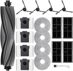 Dailygoods- Accessoireset voor Mova E40 Ultra - 1 Hoofdborstel - 4 Hepa-filters - 4 Wisserpads - 4 Zijborstels - 4 Stofzakken - Inclusief Borstel - Stofzuigeronderdelen — thumbnail 1